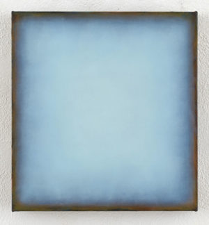 Vera Oxfort, "Hydro", Öl und Bleistift auf Leinwand, 54 x 50 cm, Foto: Eric Tschernow